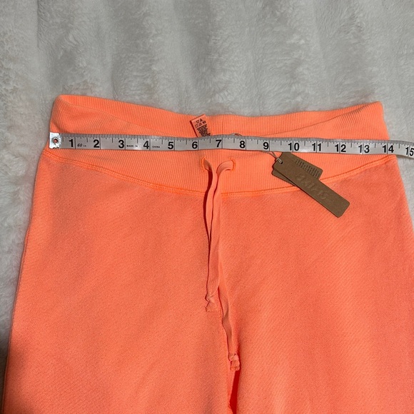 SKIMS NWT Size Medium Light French Terry Flare Pant Neon Orange - Picture 6 of 9